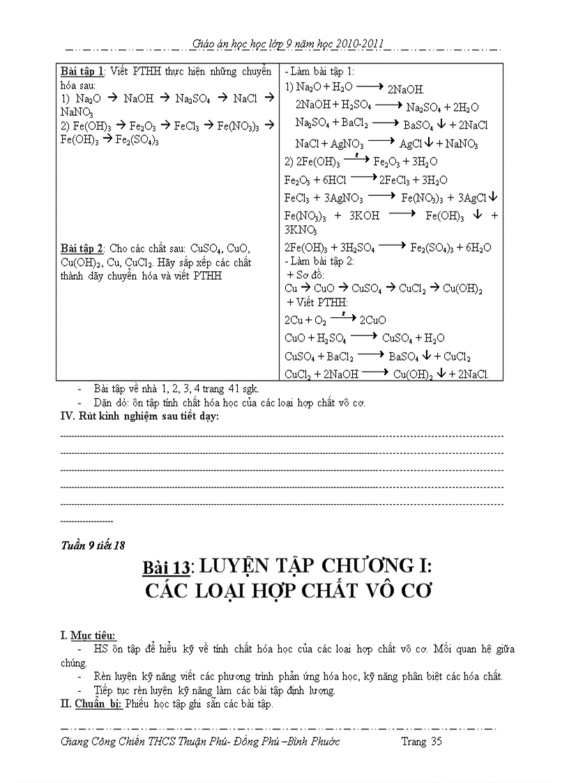 image for page Giáo án hóa 9 theo chuan KT KN