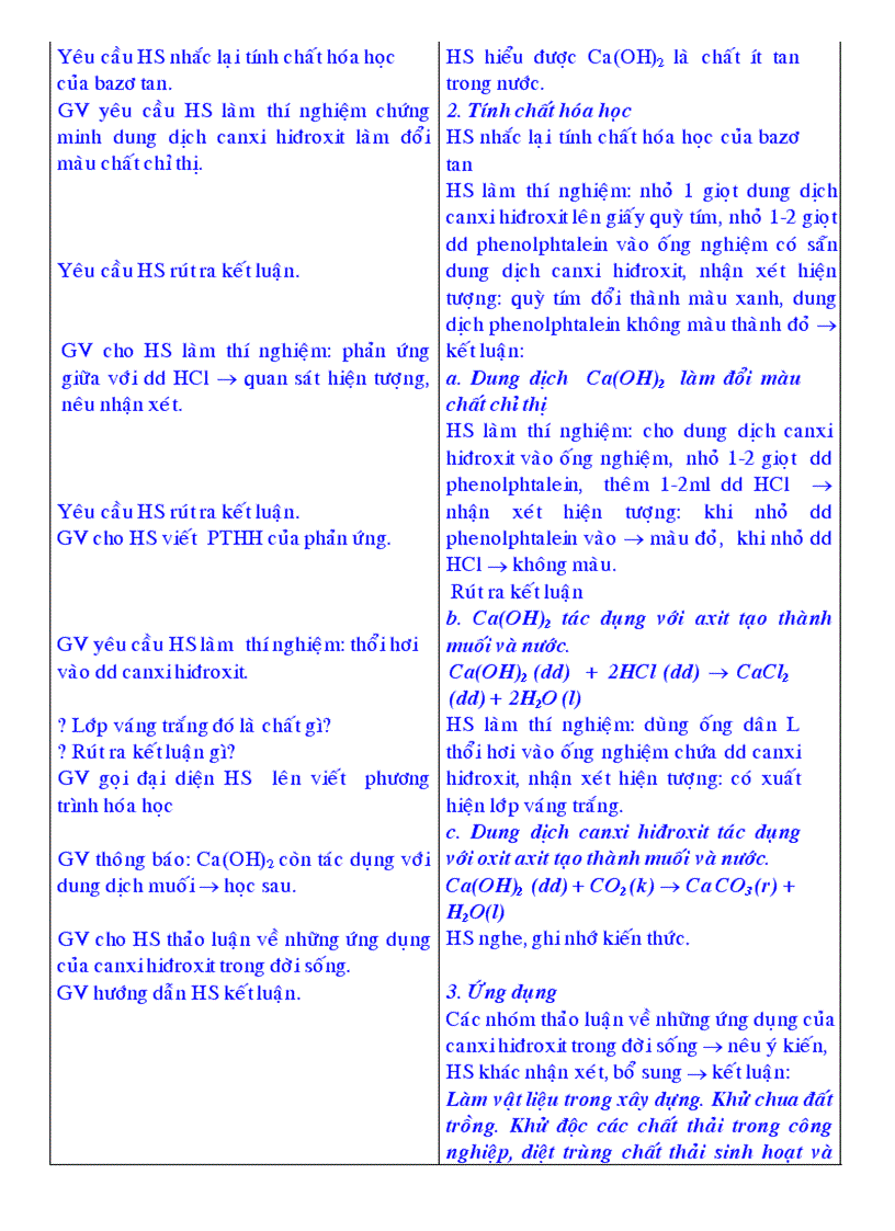 image for page Giáo án Hóa 9 tiet 13