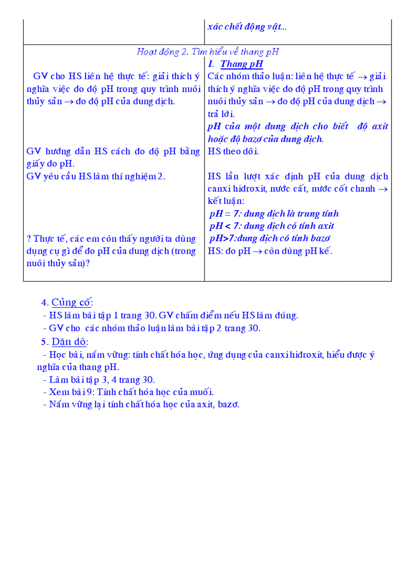 image for page Giáo án Hóa 9 tiet 13