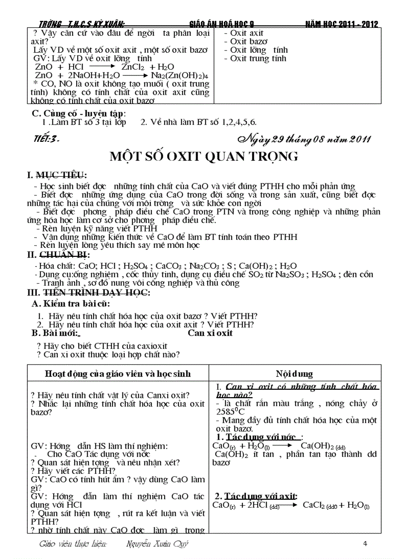 image for page Giao an Hoa 9 tron bo 2012