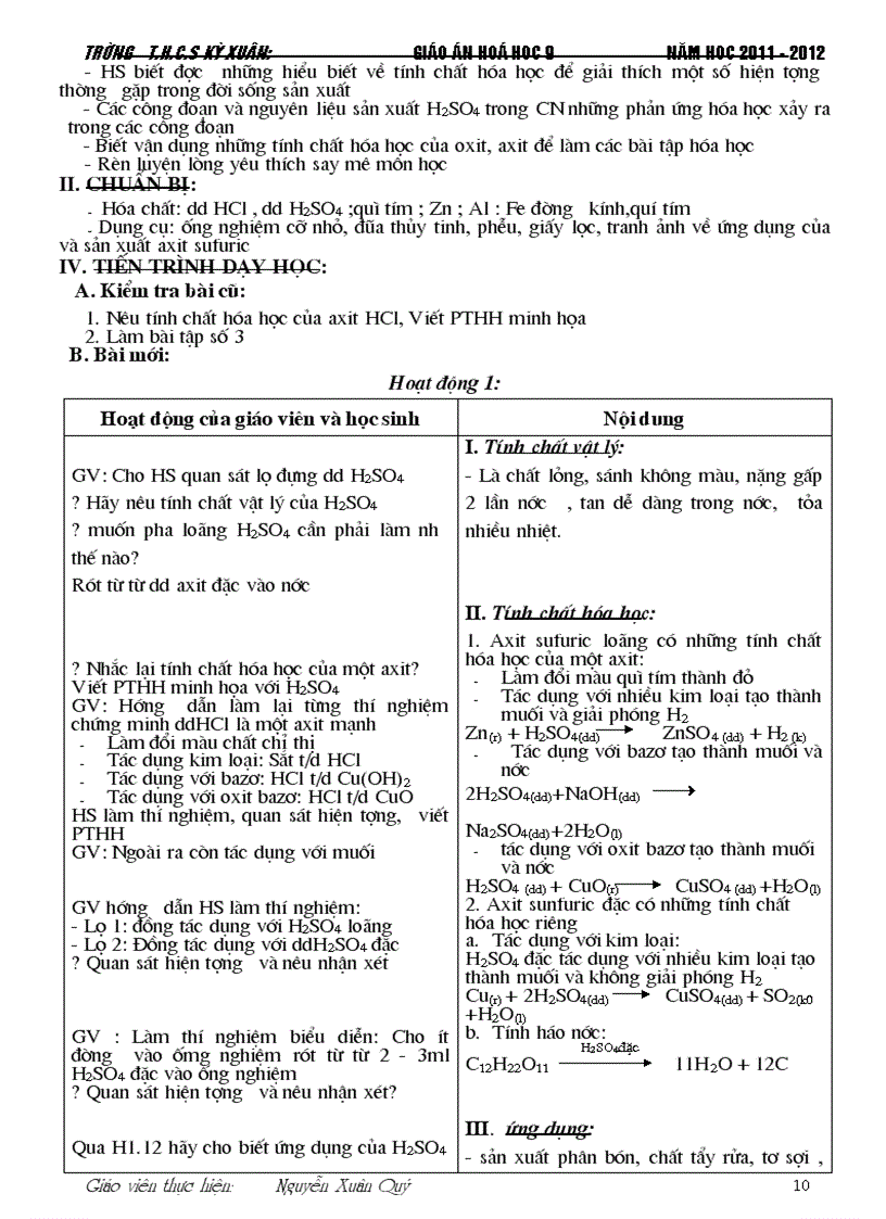 image for page Giao an Hoa 9 tron bo 2012