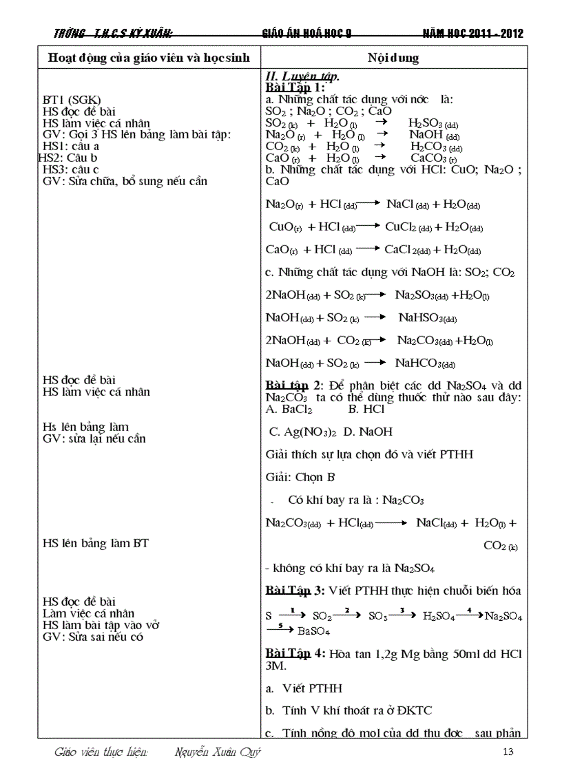 image for page Giao an Hoa 9 tron bo 2012