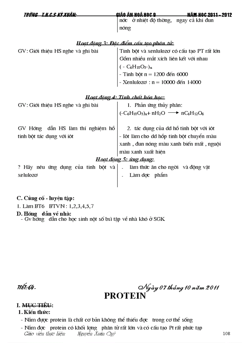 image for page Giao an Hoa 9 tron bo 2012