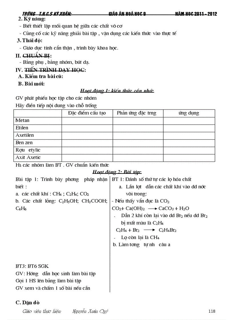 image for page Giao an Hoa 9 tron bo 2012