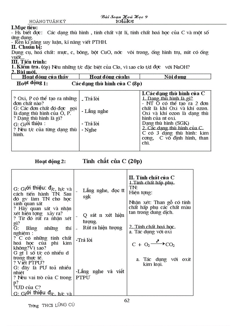 image for page Giao an Hóa 9 tron bo 3cot