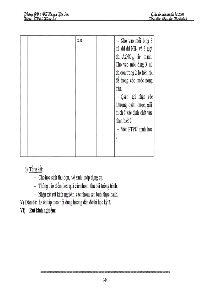 image for page Giáo án hóa 9 5 cột Nguyễn thế chinhTHCS Hùng Lợi