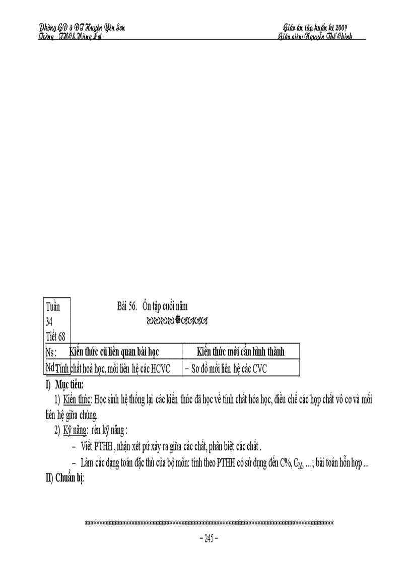 image for page Giáo án hóa 9 5 cột Nguyễn thế chinhTHCS Hùng Lợi