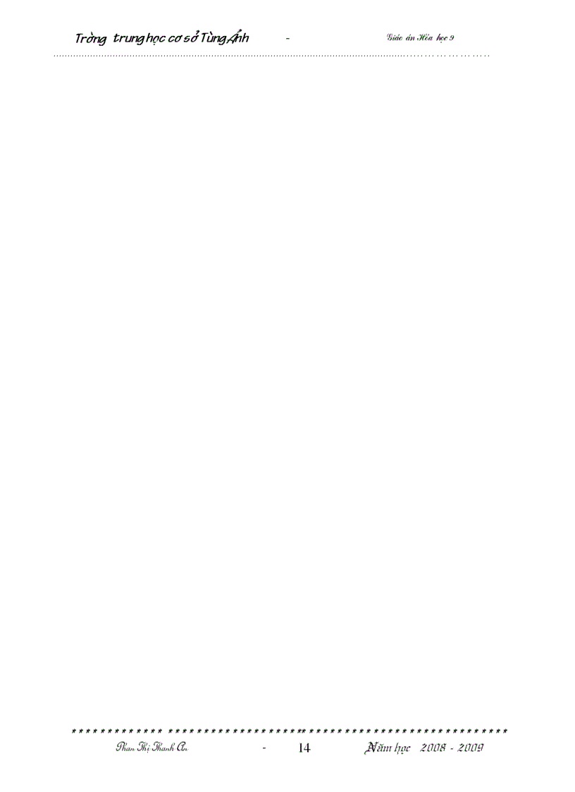 image for page Giáo án Hóa học 9 2008 2009 HKII