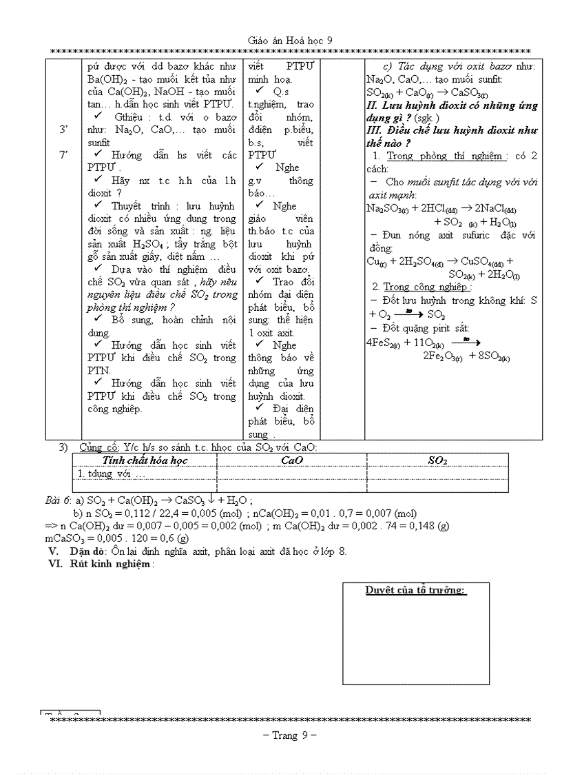 image for page GIÁO ÁN HÓA HỌC 9 Chi tiết 5 CỘT