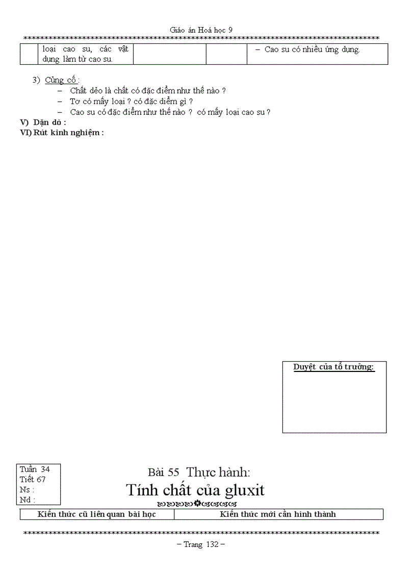 image for page GIÁO ÁN HÓA HỌC 9 Chi tiết 5 CỘT