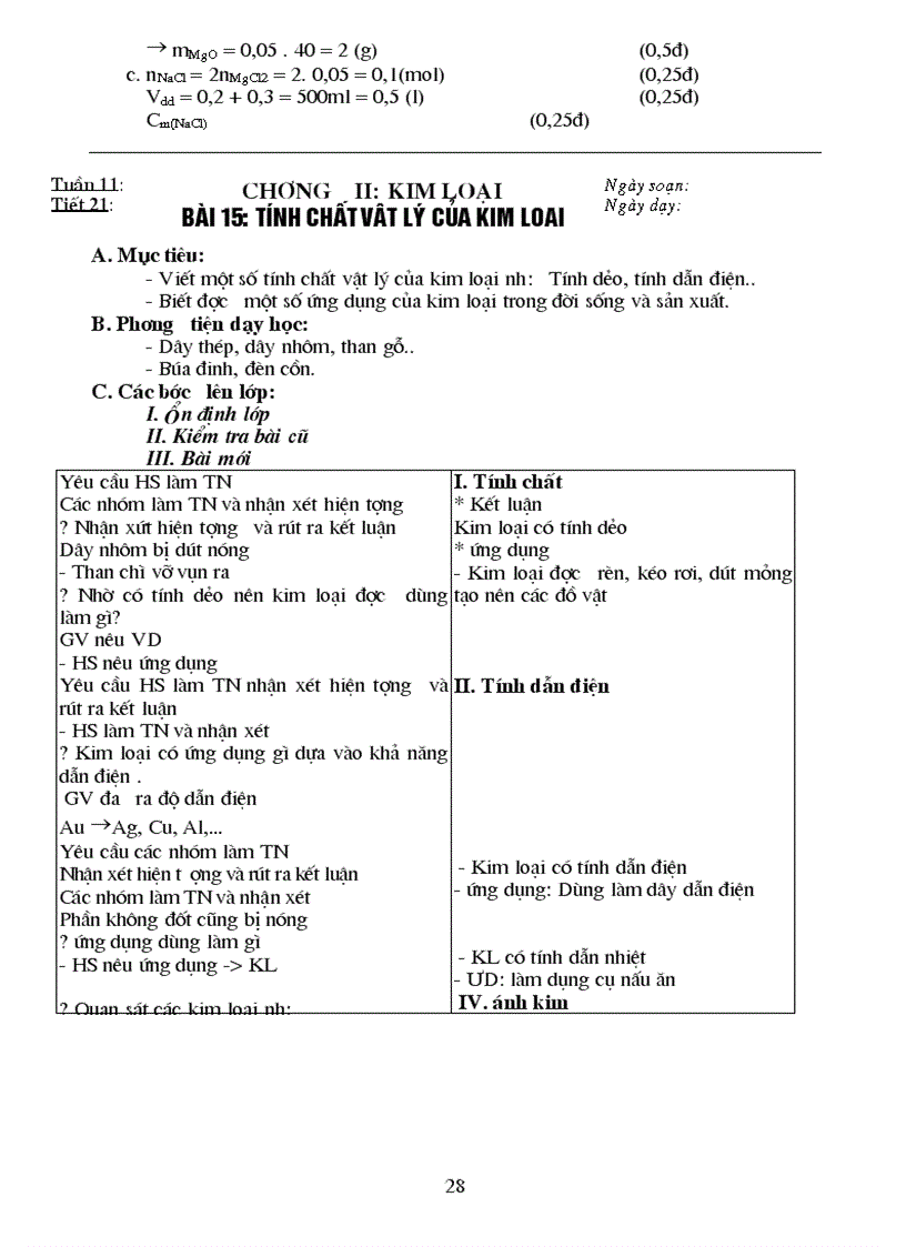 image for page Giáo án Hóa Học 9 có tích hợp môi trường