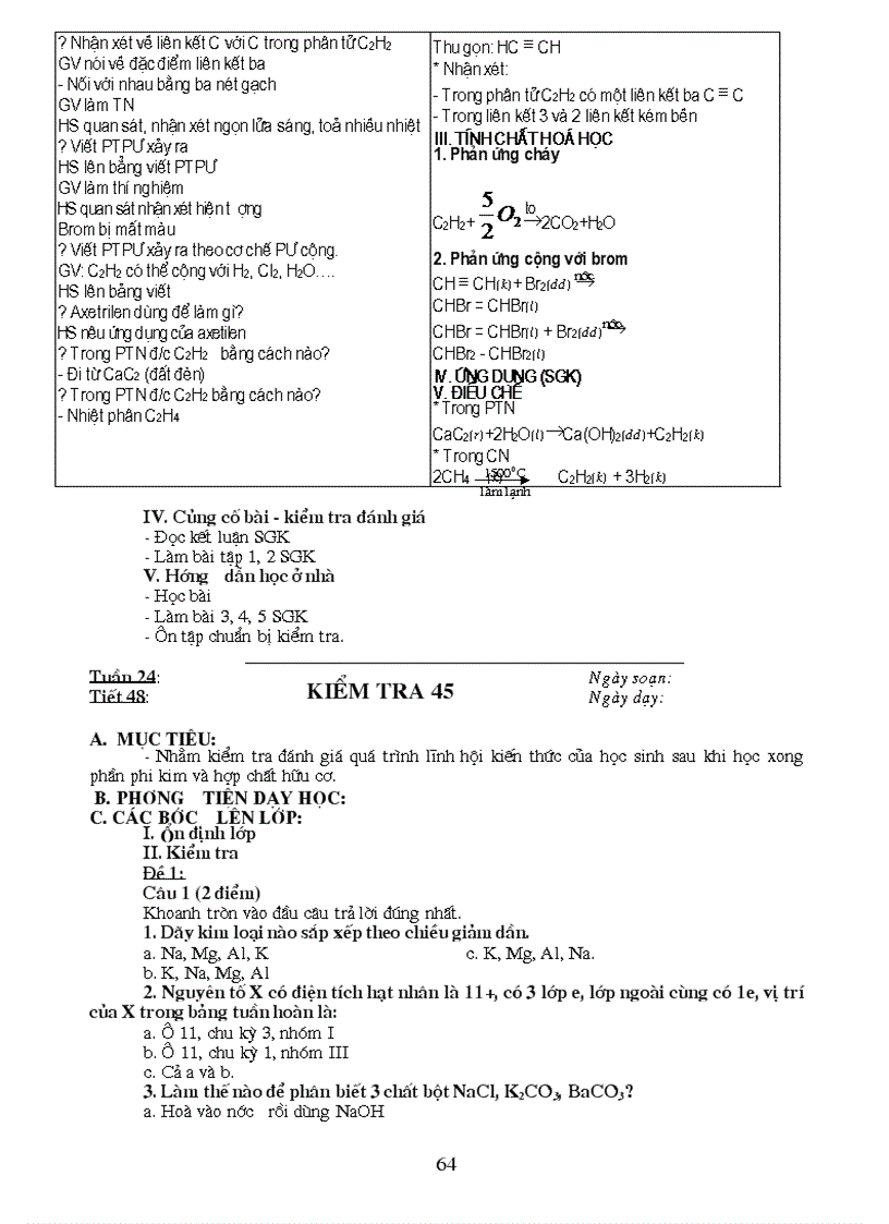 image for page Giáo án Hóa Học 9 có tích hợp môi trường