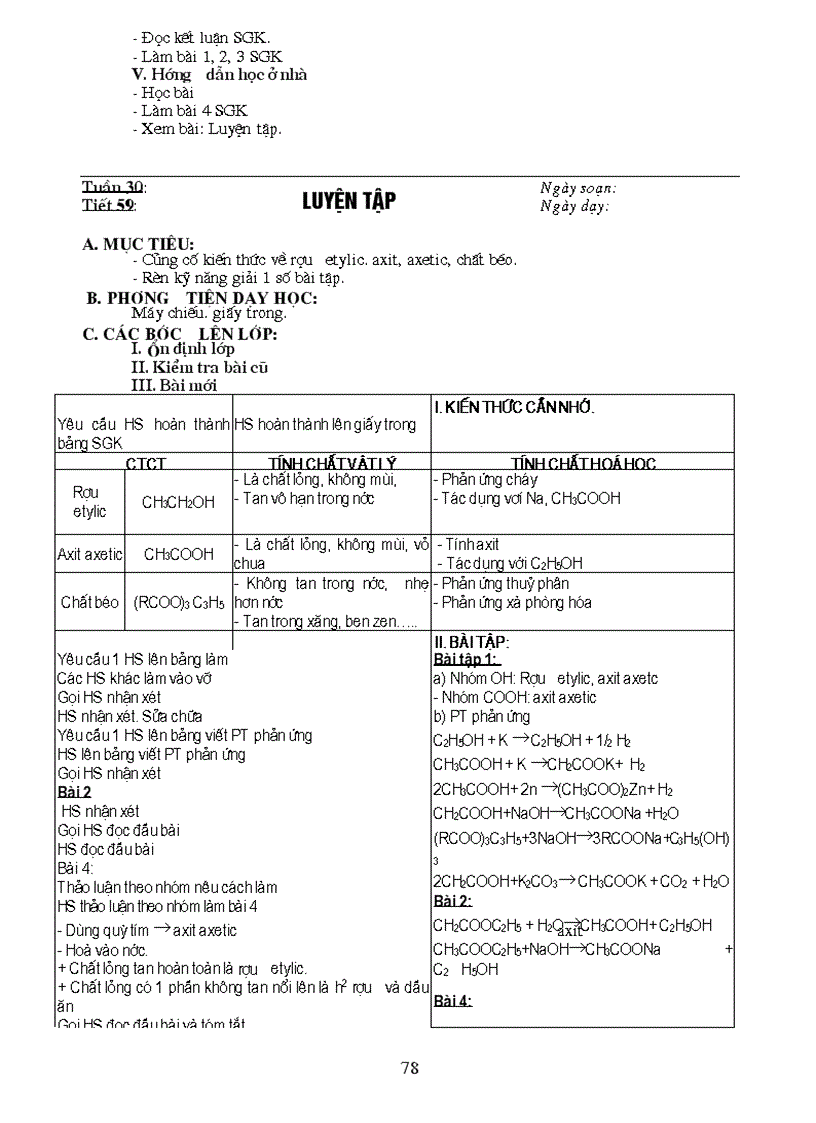 image for page Giáo án Hóa Học 9 có tích hợp môi trường