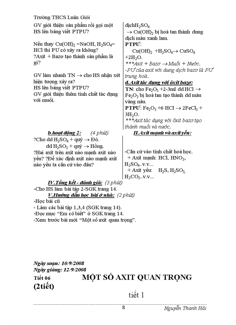 image for page Giáo án hóa học 9 đúng chuẩn