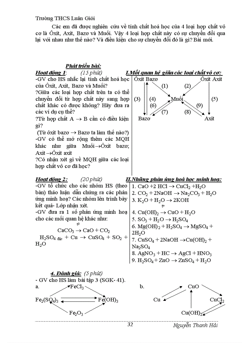 image for page Giáo án hóa học 9 đúng chuẩn