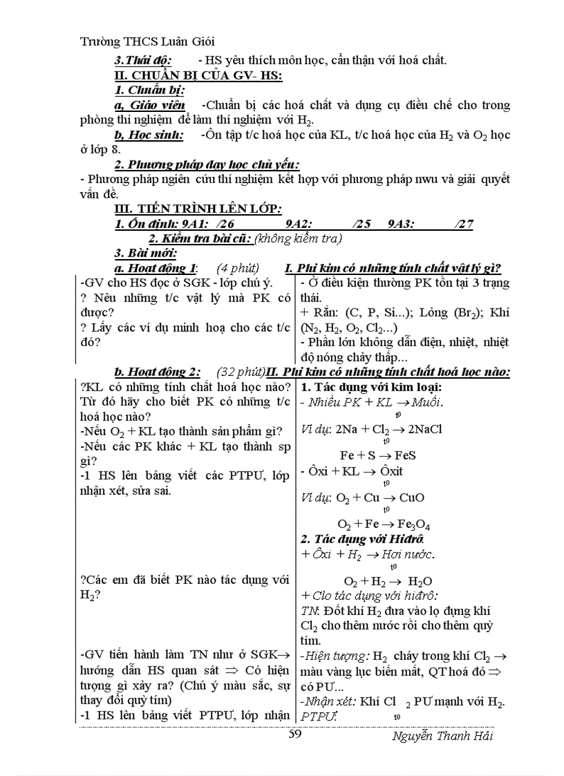 image for page Giáo án hóa học 9 đúng chuẩn