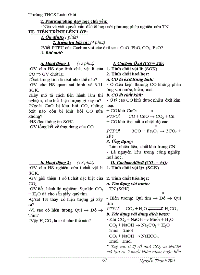 image for page Giáo án hóa học 9 đúng chuẩn