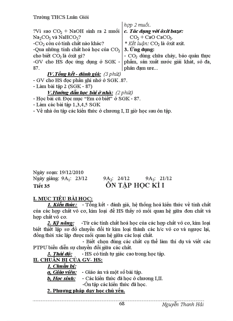 image for page Giáo án hóa học 9 đúng chuẩn