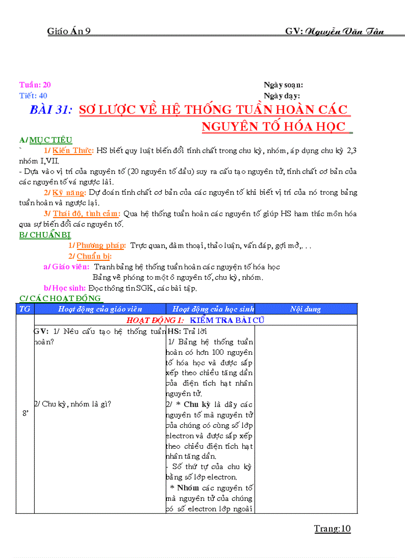 image for page GIÁO ÁN HÓA HỌC 9 HKII 37 tuần