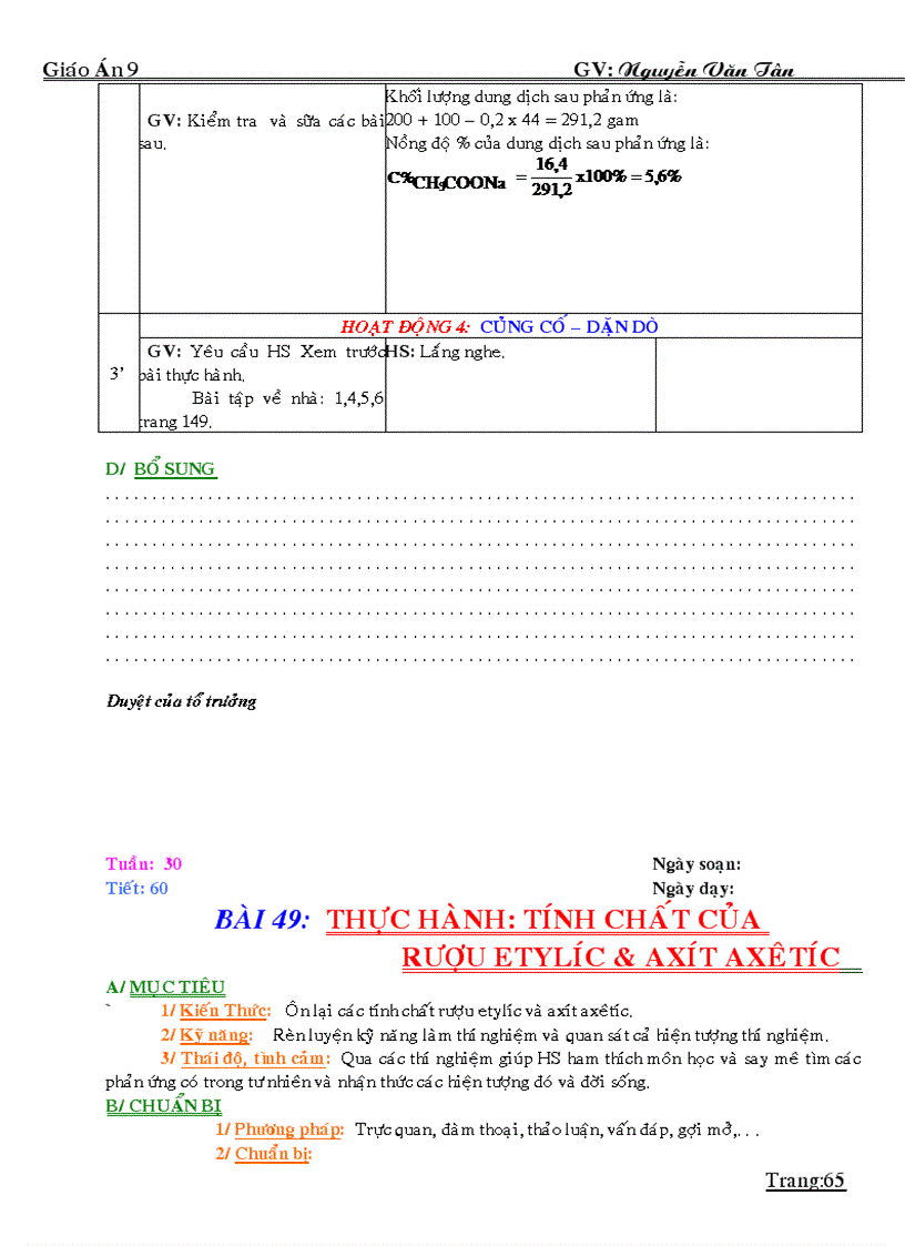image for page GIÁO ÁN HÓA HỌC 9 HKII 37 tuần