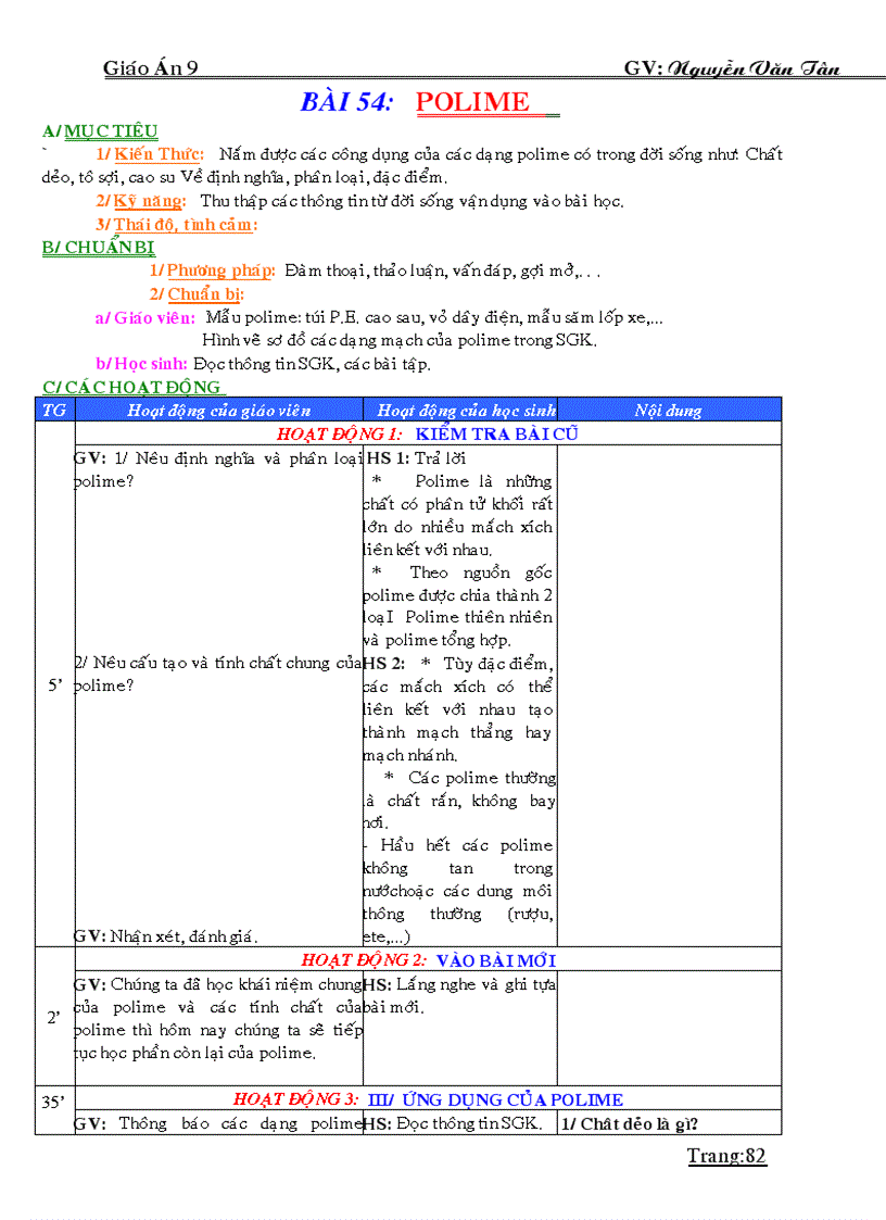 image for page GIÁO ÁN HÓA HỌC 9 HKII 37 tuần