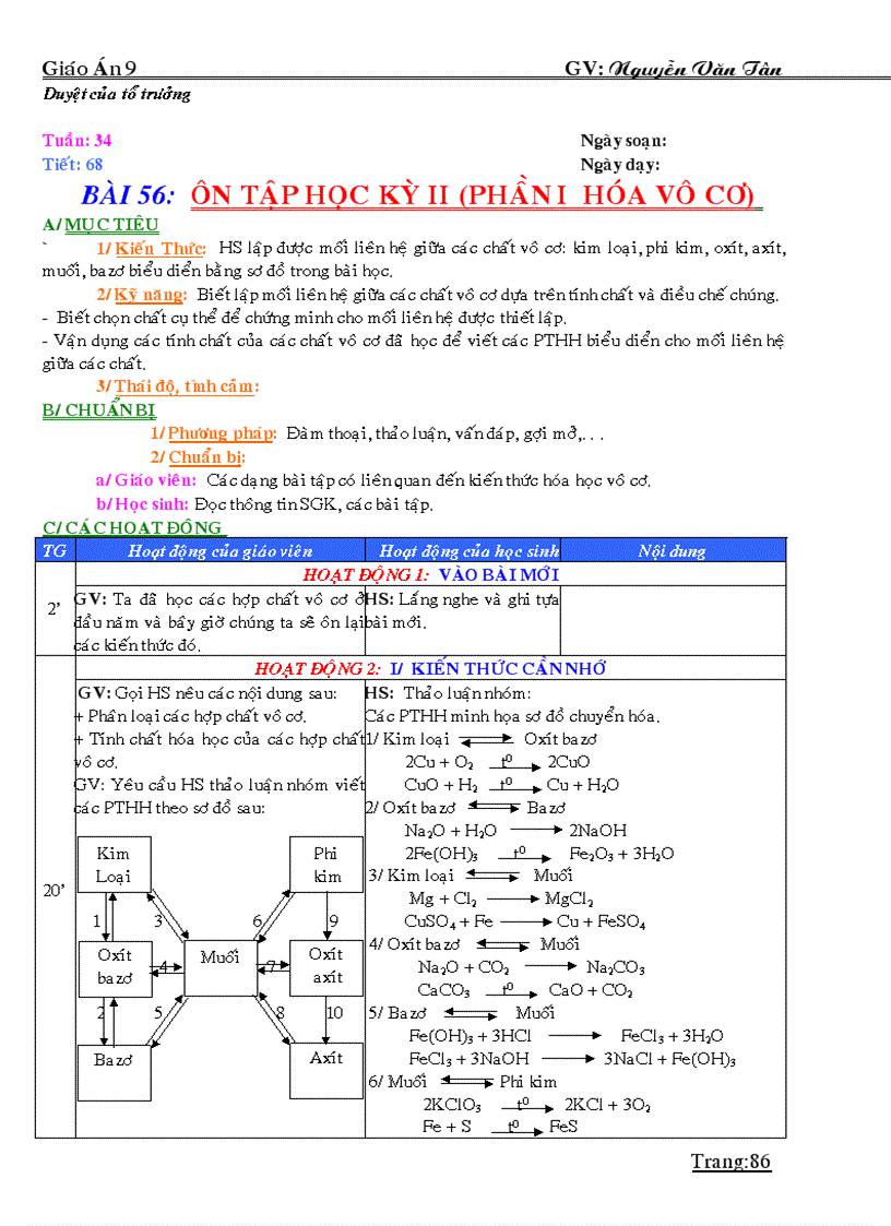 image for page GIÁO ÁN HÓA HỌC 9 HKII 37 tuần