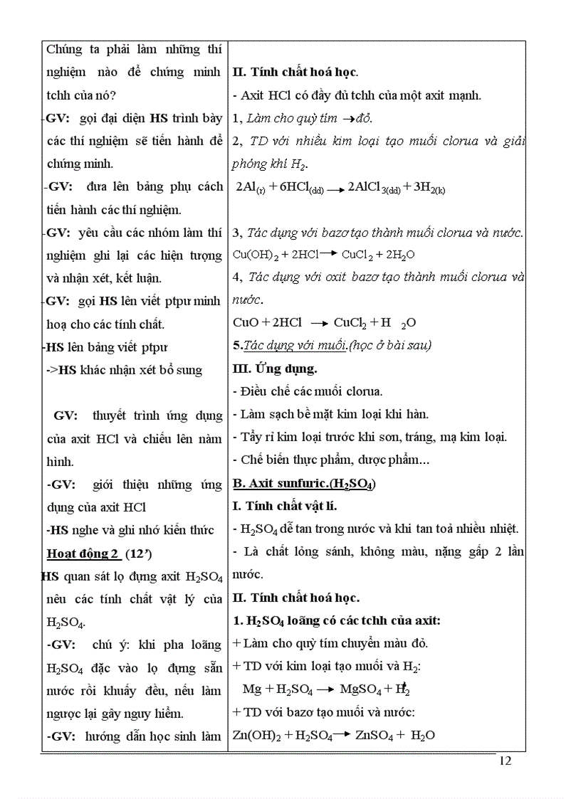 image for page Giáo án Hóa học 9 Học kỳ 1