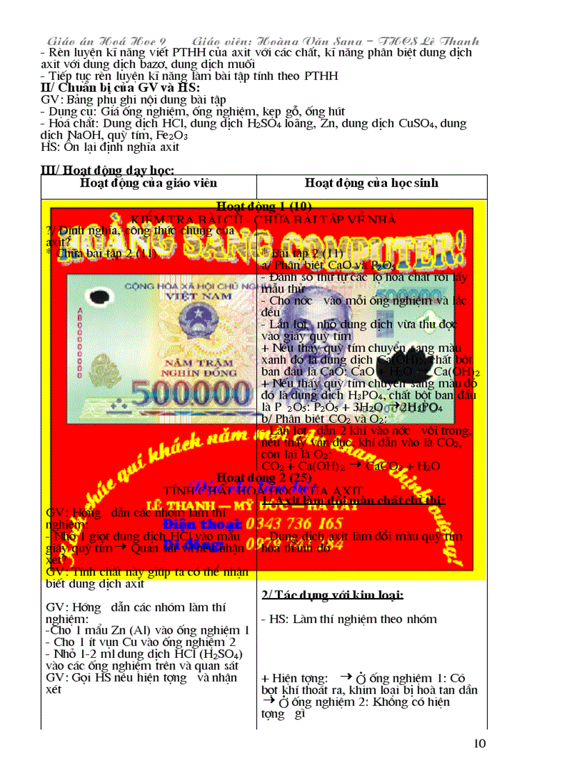 image for page Giao An Hoa Hoc 9 HS Tron bo Chuc thanh cong