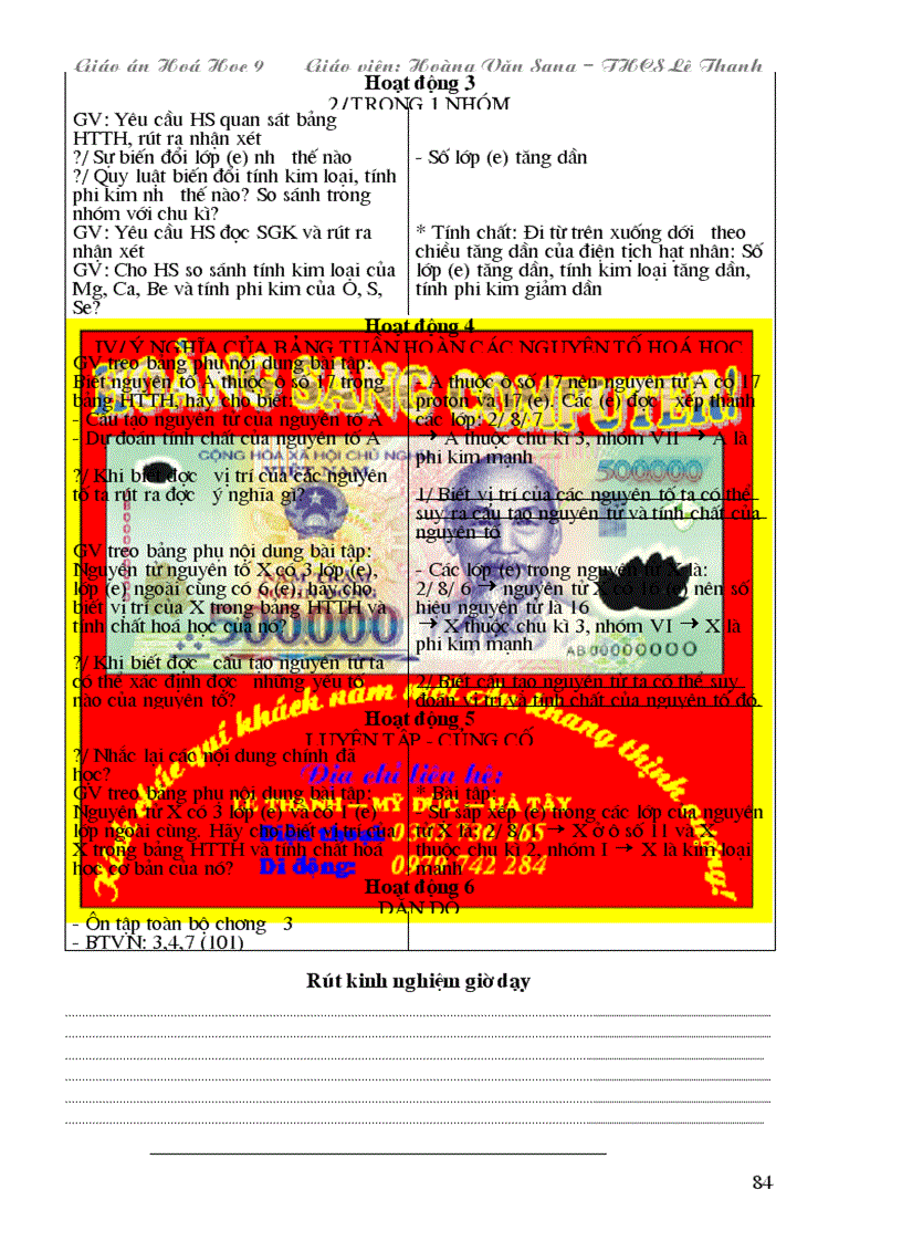 image for page Giao An Hoa Hoc 9 HS Tron bo Chuc thanh cong