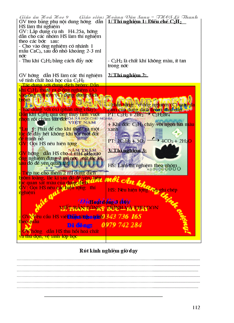 image for page Giao An Hoa Hoc 9 HS Tron bo Chuc thanh cong