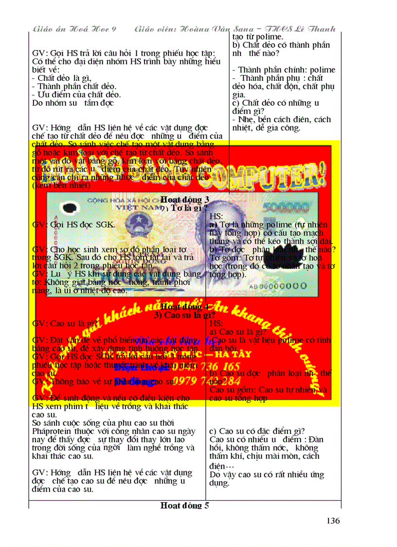 image for page Giao An Hoa Hoc 9 HS Tron bo Chuc thanh cong