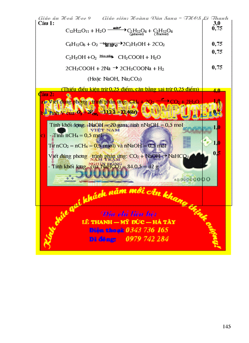 image for page Giao An Hoa Hoc 9 HS Tron bo Chuc thanh cong