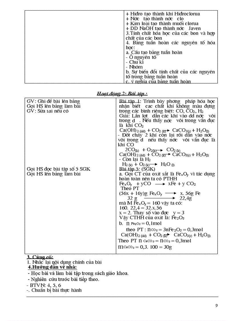 image for page Giao an hoa hoc 9 moi 2012