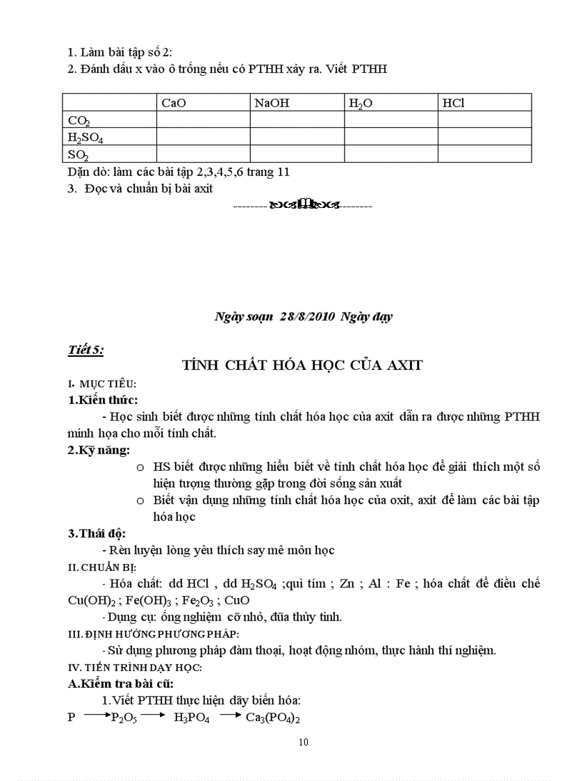 image for page GIAO AN Hoa hoc 9 Nam 10 11