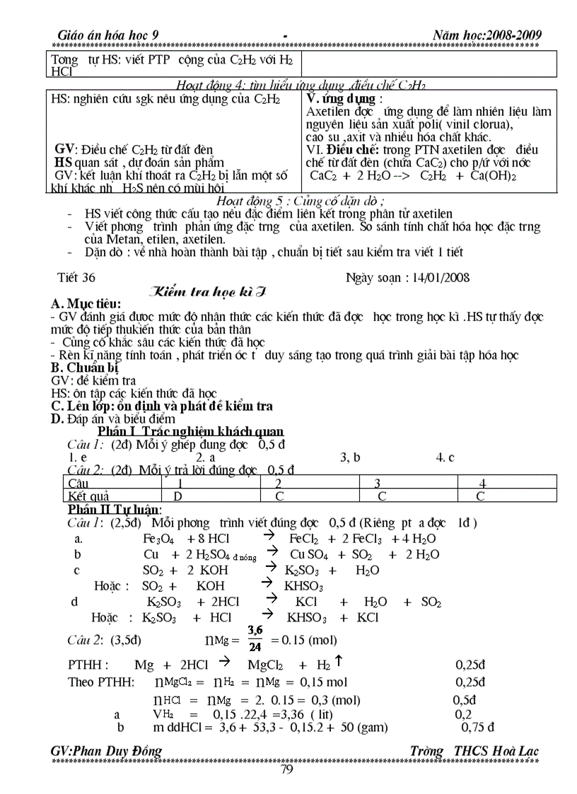 image for page Giáo án hóa học 9 new