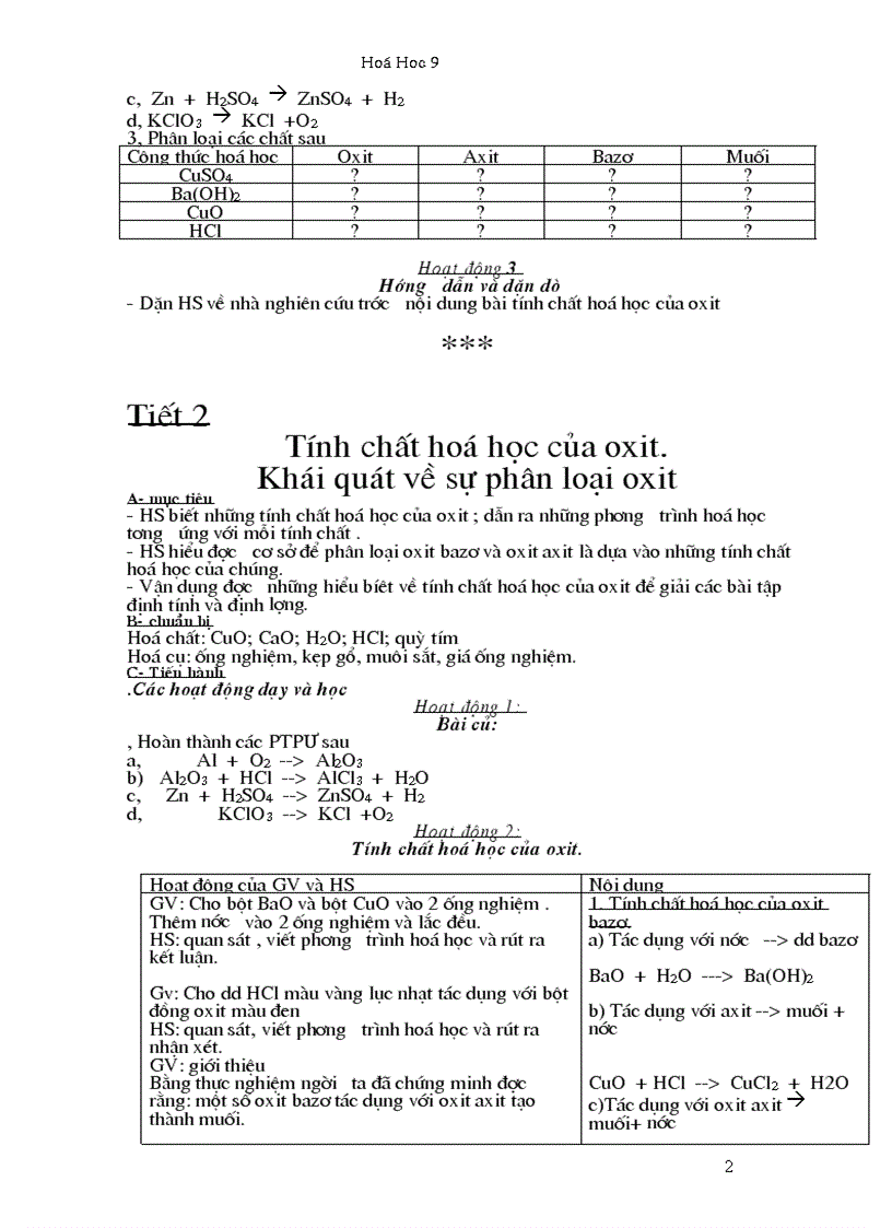 image for page Giáo án hóa học 9 trọn bộ mới