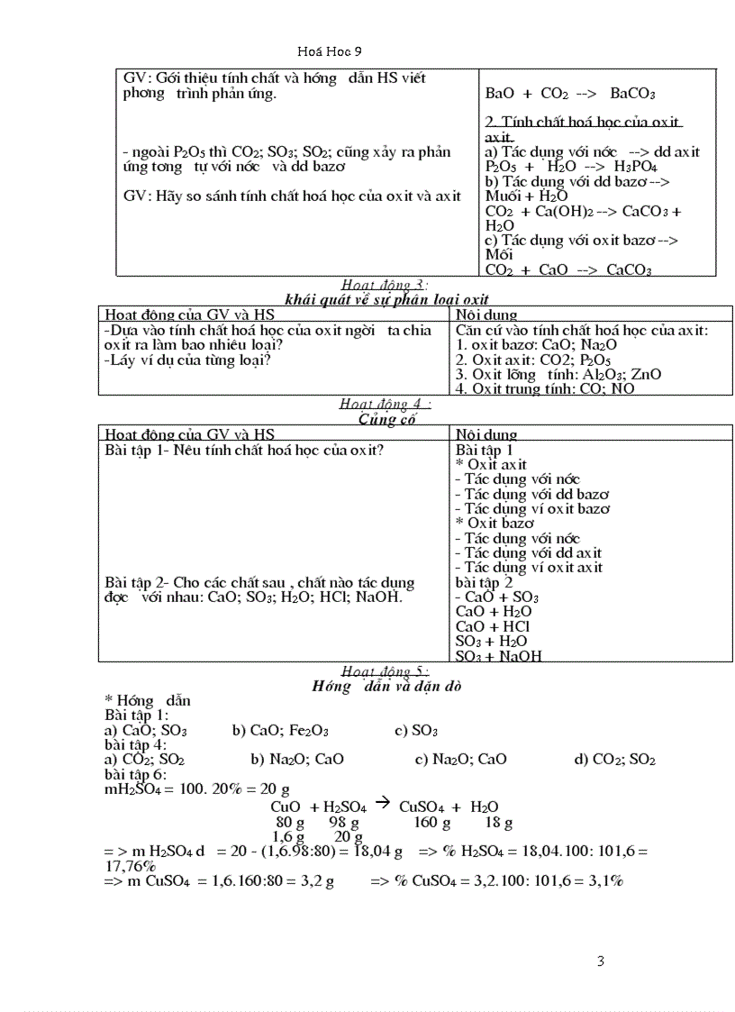 image for page Giáo án hóa học 9 trọn bộ mới