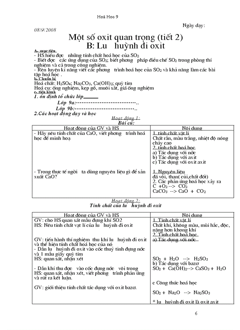 image for page Giáo án hóa học 9 trọn bộ mới