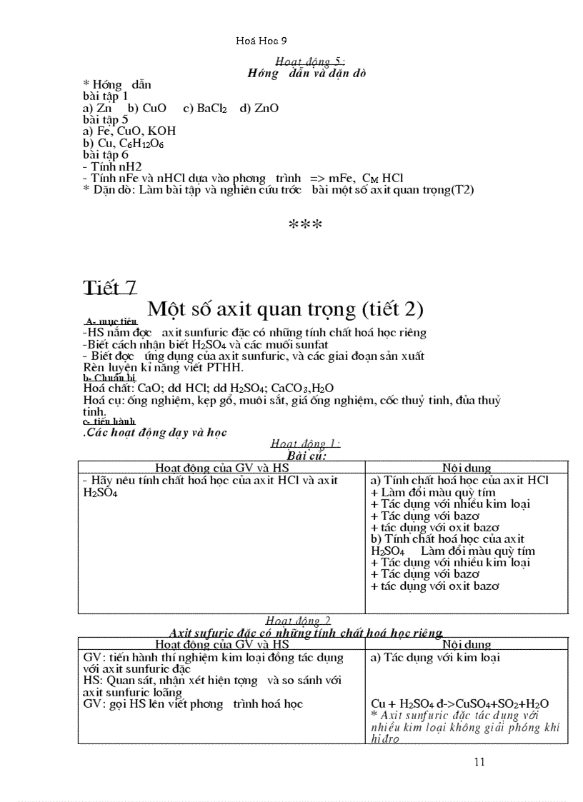 image for page Giáo án hóa học 9 trọn bộ mới