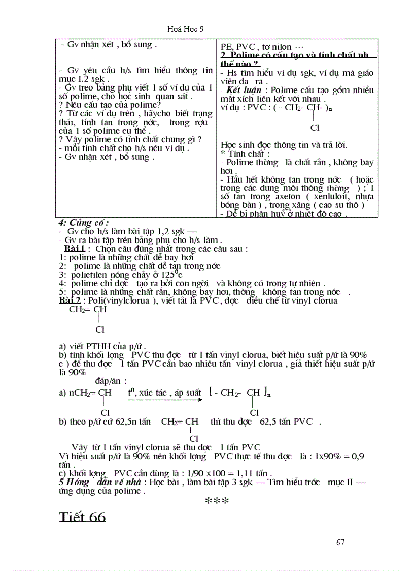 image for page Giáo án hóa học 9 trọn bộ mới