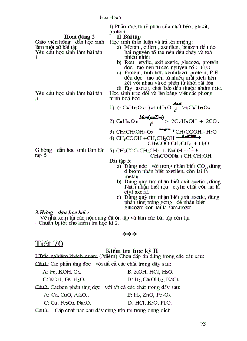 image for page Giáo án hóa học 9 trọn bộ mới