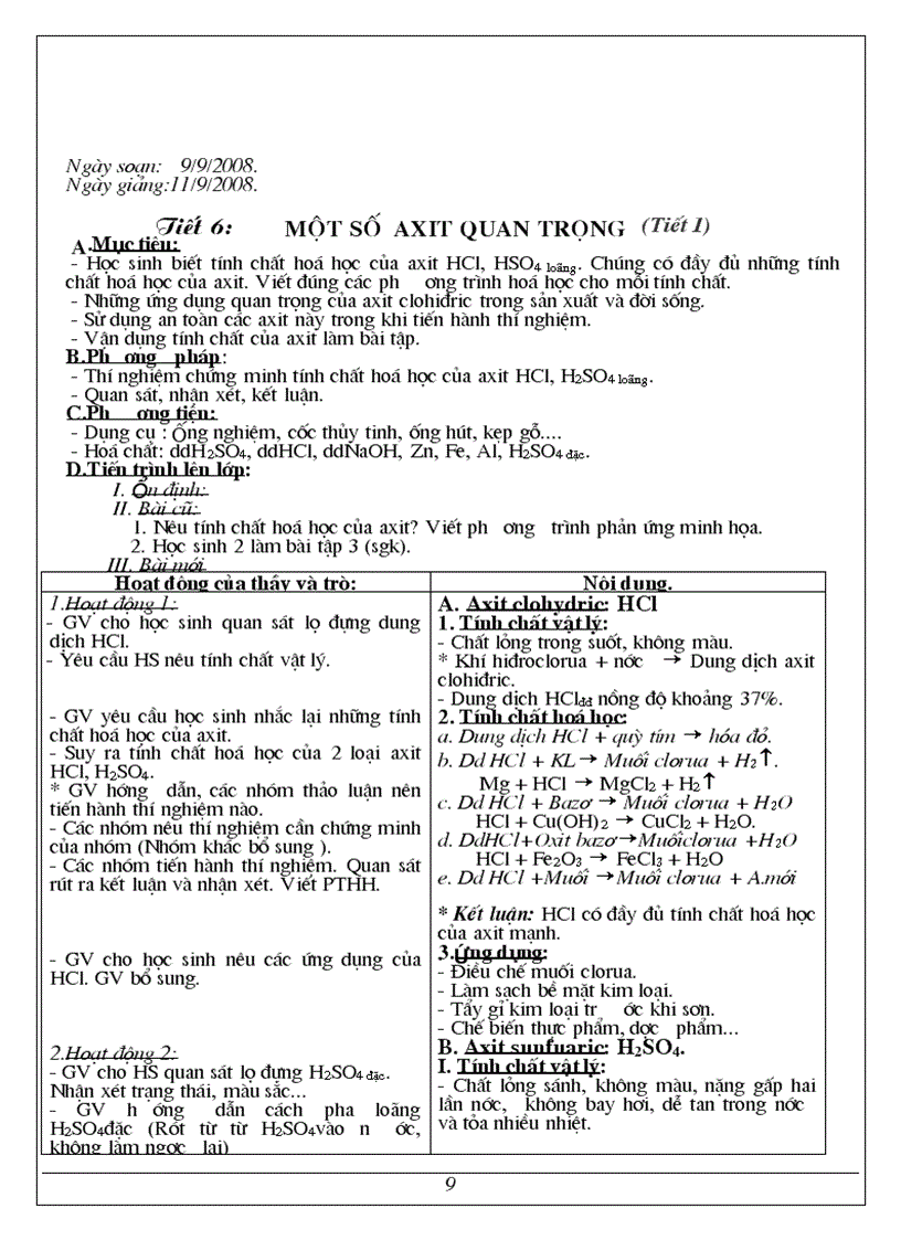 image for page Giáo án hóa học 9 2012 NT