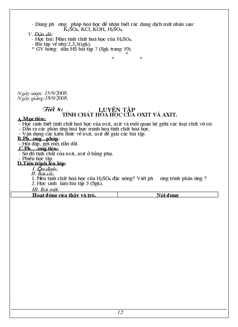 image for page Giáo án hóa học 9 2012 NT