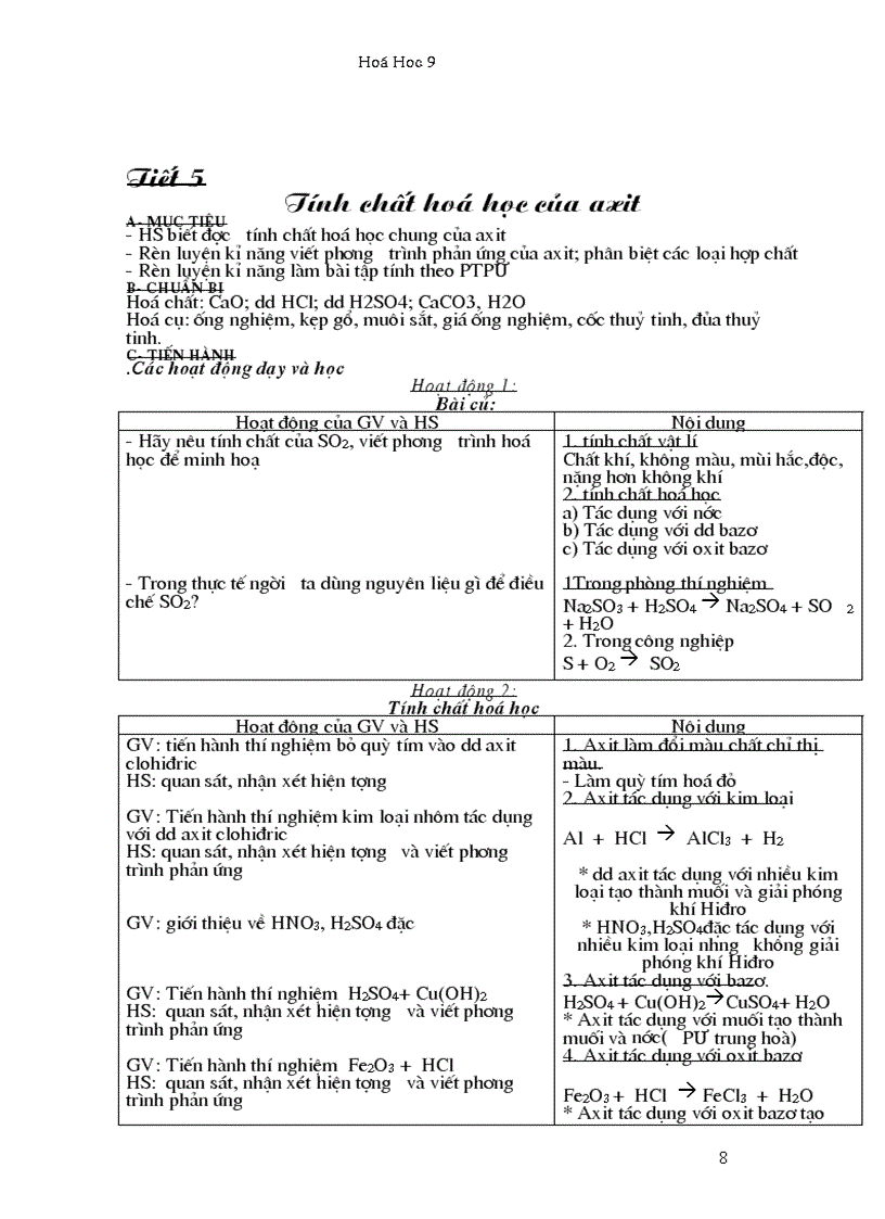 image for page Giao An Hoa Hoc 9 tron bo 1