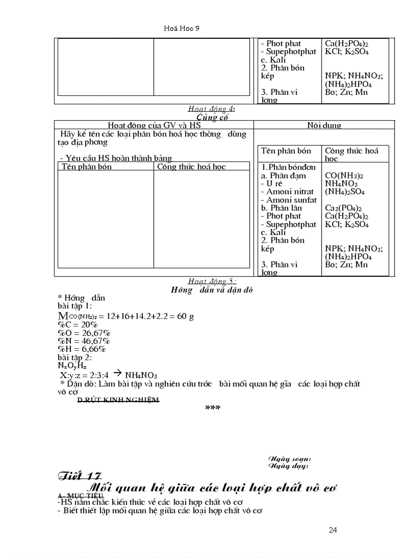 image for page Giao An Hoa Hoc 9 tron bo 1