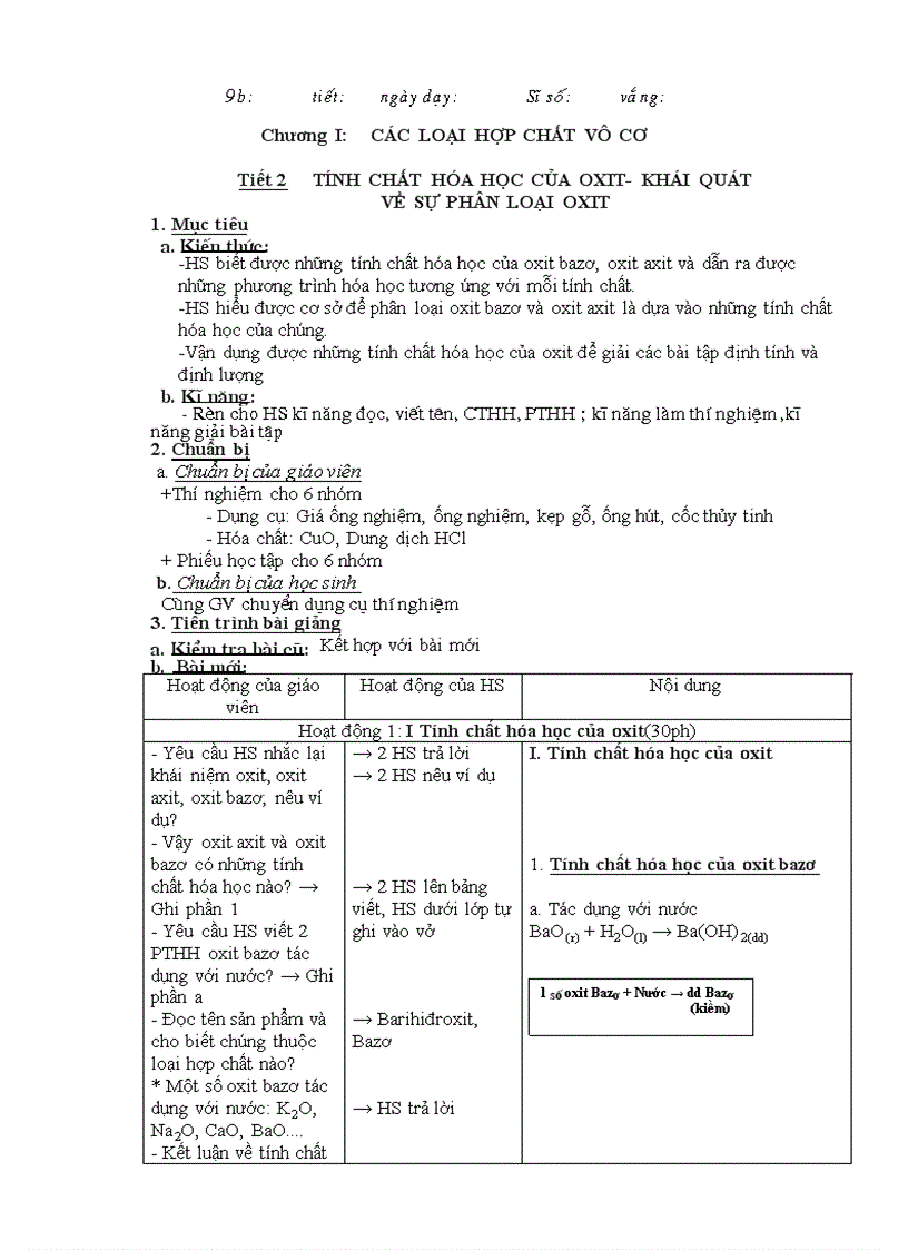 image for page Giáo án hóa khối 8 9 trọn bộ 3 cột hà giang 2010 2011