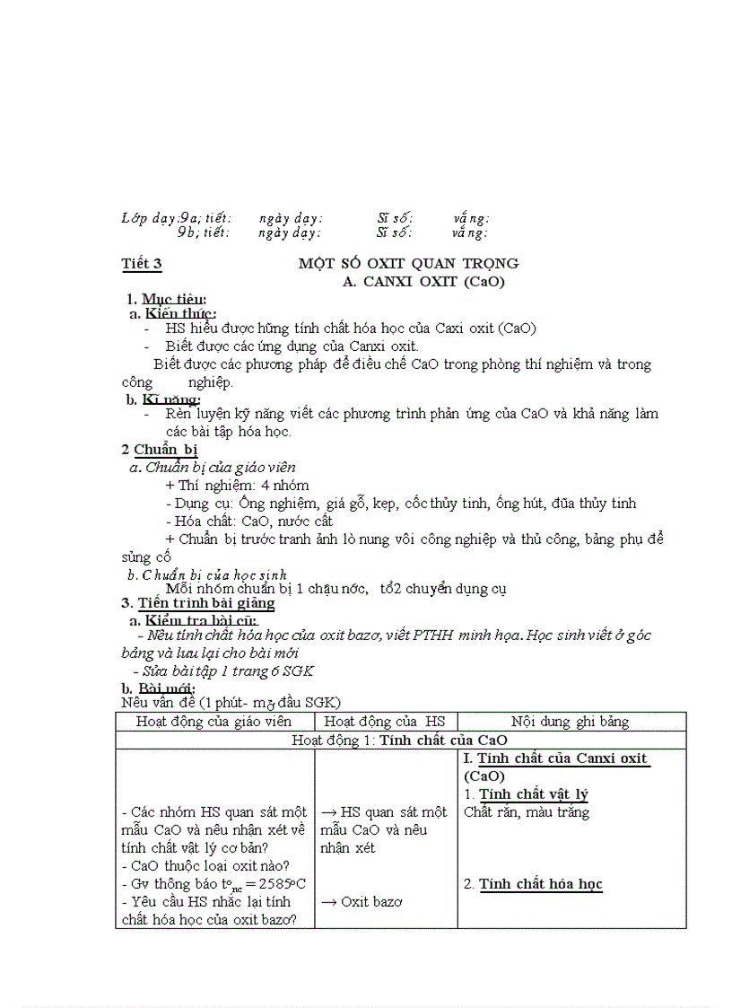 image for page Giáo án hóa khối 8 9 trọn bộ 3 cột hà giang 2010 2011