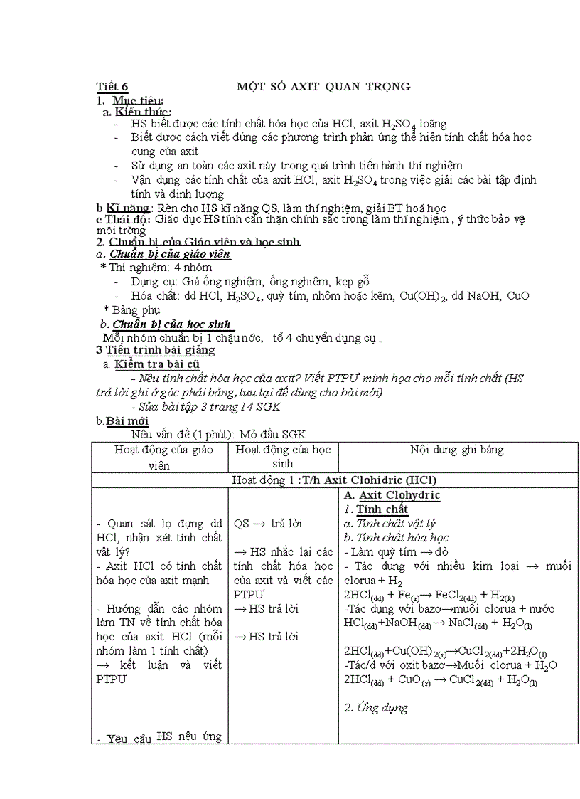 image for page Giáo án hóa khối 8 9 trọn bộ 3 cột hà giang 2010 2011