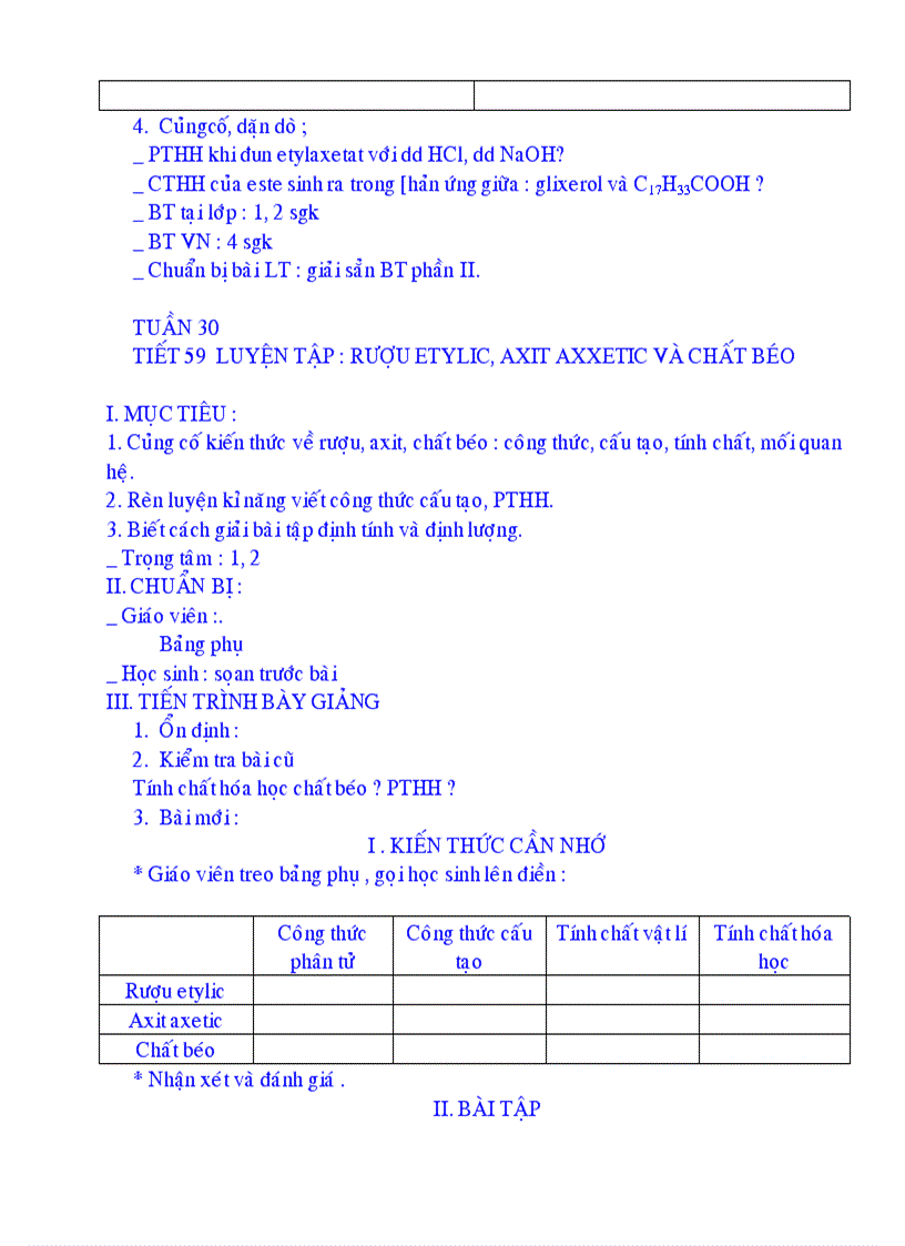 image for page Giáo án hóa lớp 9 HK II