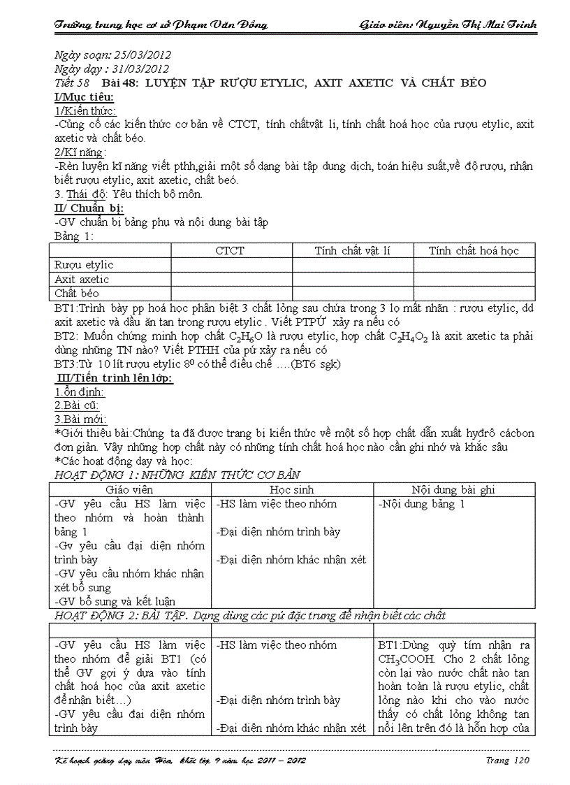 image for page Giao an Hoa lop 9 HK1